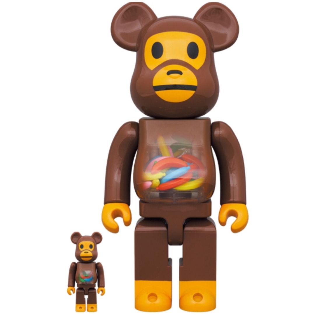 BE@RBRICK BABY MILO AND BANANA 100% 400% エンタメ/ホビーのフィギュア(その他)の商品写真