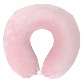 【色: ピンク】メリーナイト 枕 低反発ネックピロー 「もちとろん」 ピンク U(枕)