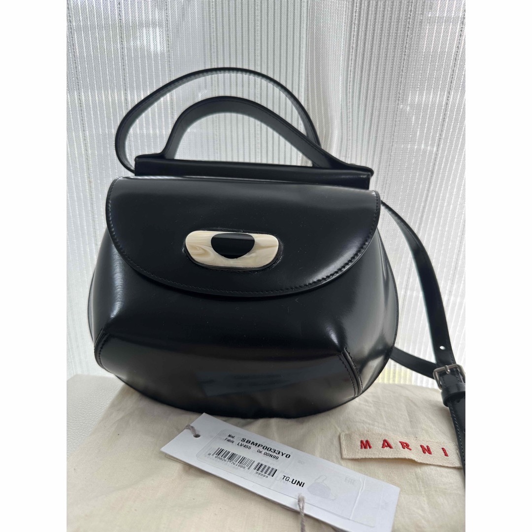 美品 希少品 がま口 / MARNI マルニ ショルダーバッグ 巾着 / レザー