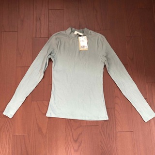 エイチアンドエム(H&M)のH&M 160/165 薄いグリーン色トップス(Tシャツ/カットソー)