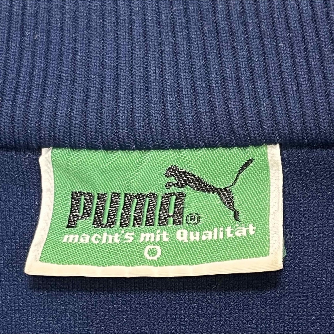 PUMA - PUMA プーマ トラックジャケット ネイビー 裾ロゴ刺繍 90s あい