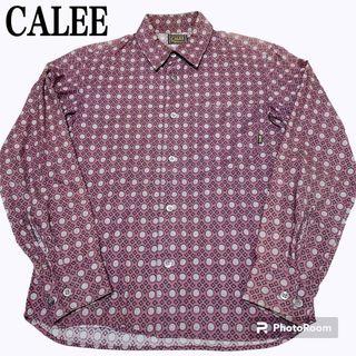 キャリー(CALEE)のCALEE 長袖　総柄シャツ　日本製(シャツ)