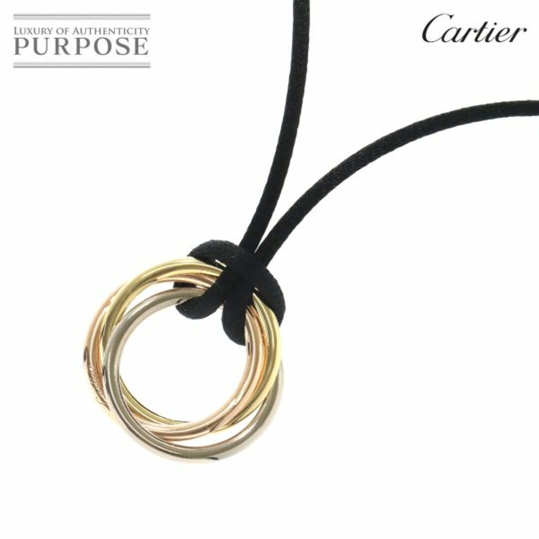 Cartier - カルティエ Cartier トリニティ ネックレス 60cm K18 YG WG