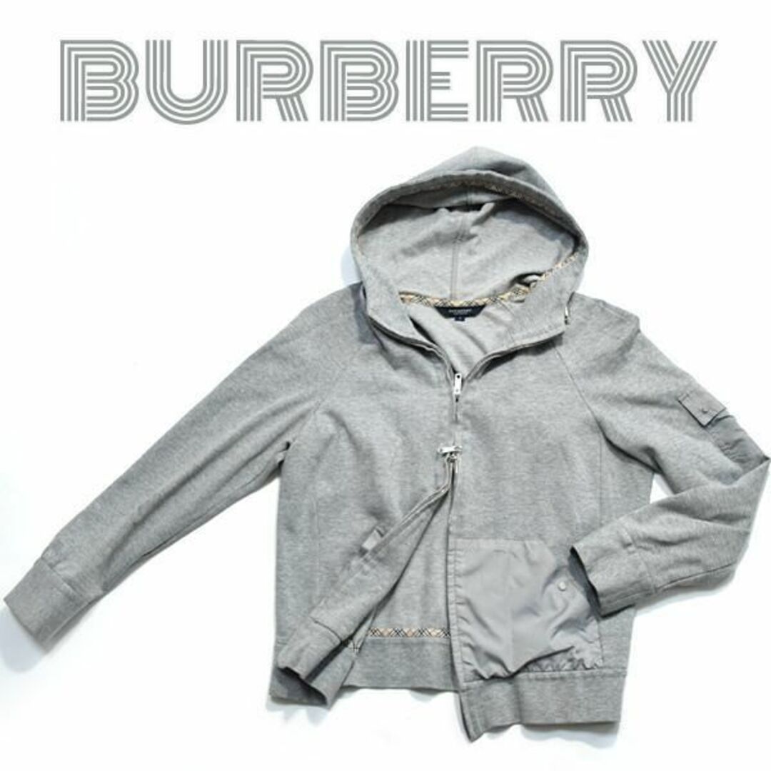 BURBERRY - バーバリー□ノバチェックパイピング パーカー フーディ