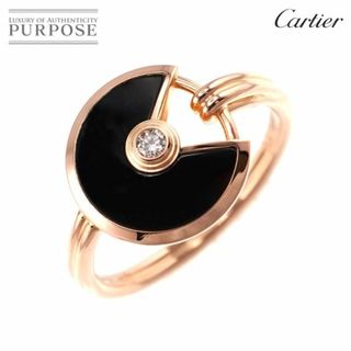 カルティエ(Cartier)のカルティエ Cartier アミュレット #51 リング オニキス ダイヤ K18 PG ピンクゴールド 750 指輪【証明書付き】 VLP 90199162(リング(指輪))