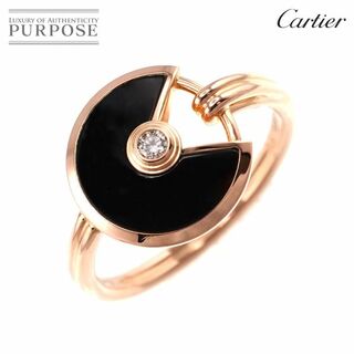 カルティエ(Cartier)のカルティエ Cartier アミュレット #51 リング オニキス ダイヤ K18 PG ピンクゴールド 750 指輪【証明書付き】 VLP 90199162(リング(指輪))