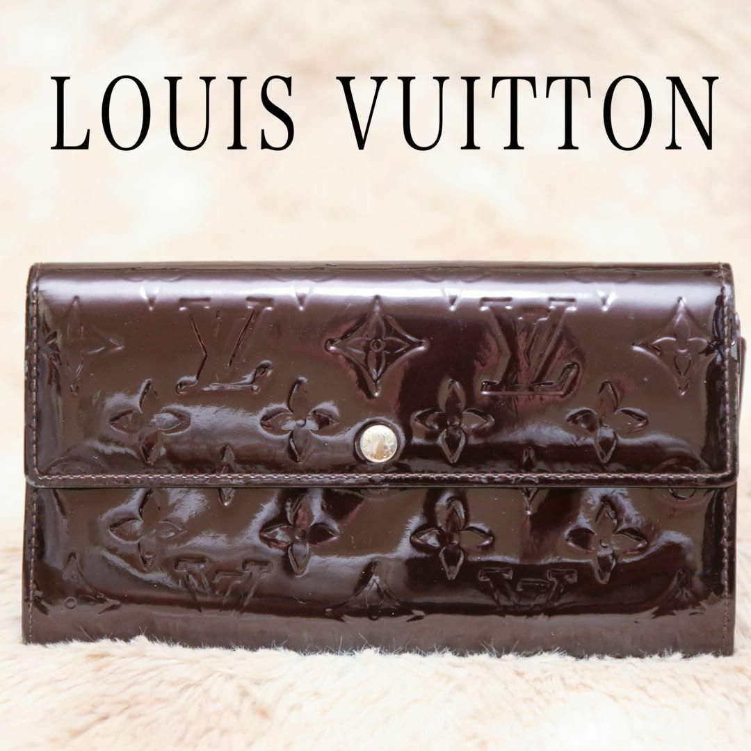 LOUIS VUITTON(ルイヴィトン)のルイヴィトン M93524 モノグラム ヴェルニ ポルトフォイユ サラ 長財布 レディースのファッション小物(財布)の商品写真