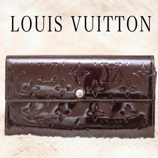 ルイヴィトン(LOUIS VUITTON)のルイヴィトン M93524 モノグラム ヴェルニ ポルトフォイユ サラ 長財布(財布)