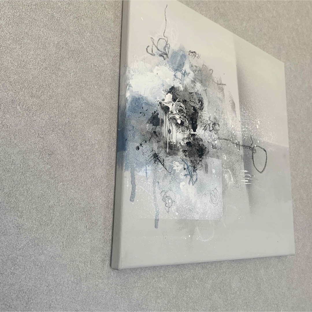 現代アート 33×33㎝ モダン 絵画 抽象画 アートパネル インテリア