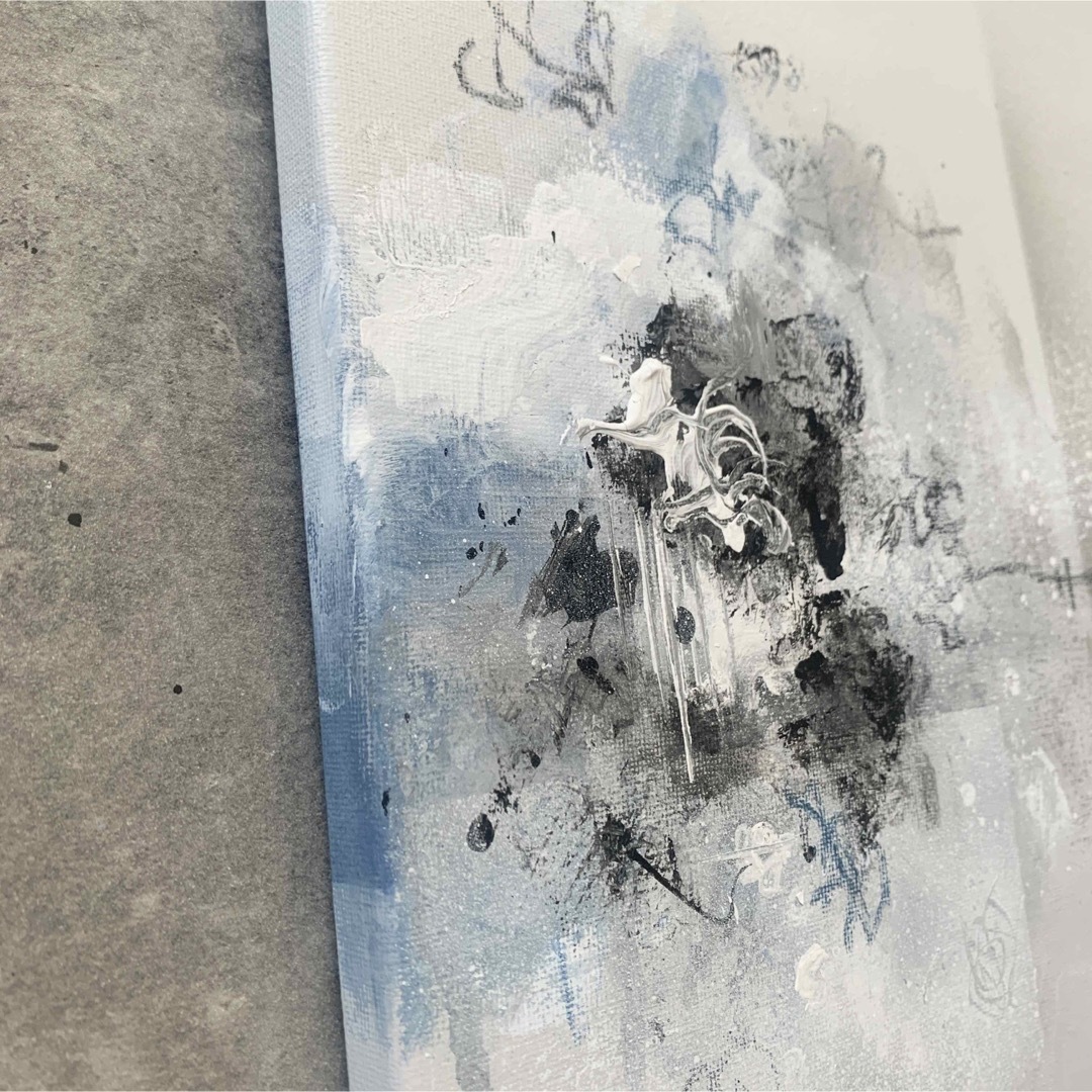 現代アート 33×33㎝ モダン 絵画 抽象画 アートパネル インテリアの