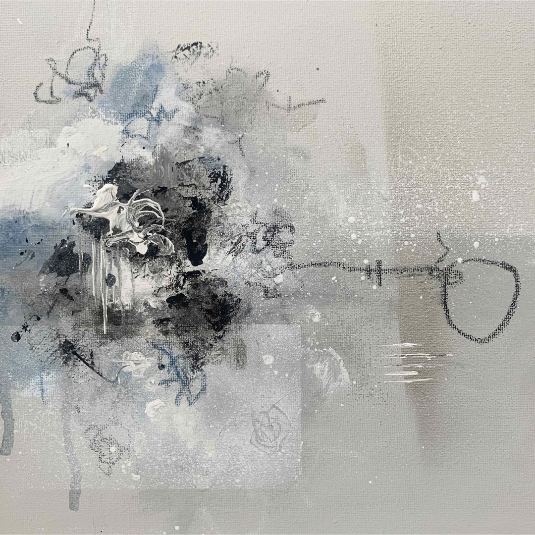 現代アート　33×33㎝　モダン　絵画　抽象画　アートパネル　インテリア 4