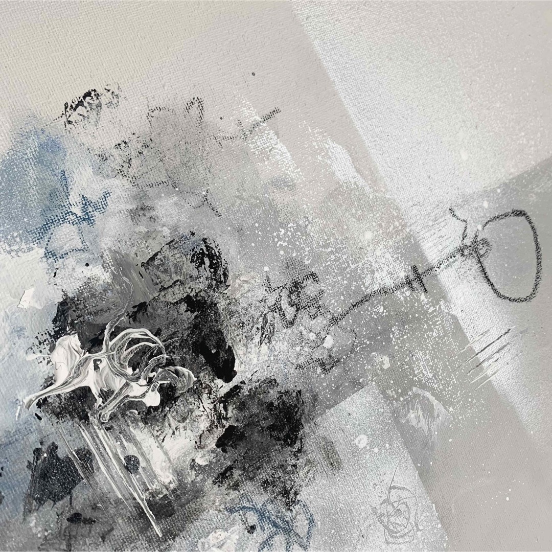現代アート 33×33㎝ モダン 絵画 抽象画 アートパネル インテリア