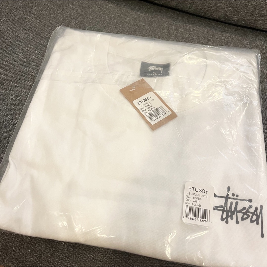 stussy ステューシー 長袖 ロンT カットソー ベイシック ホワイト L