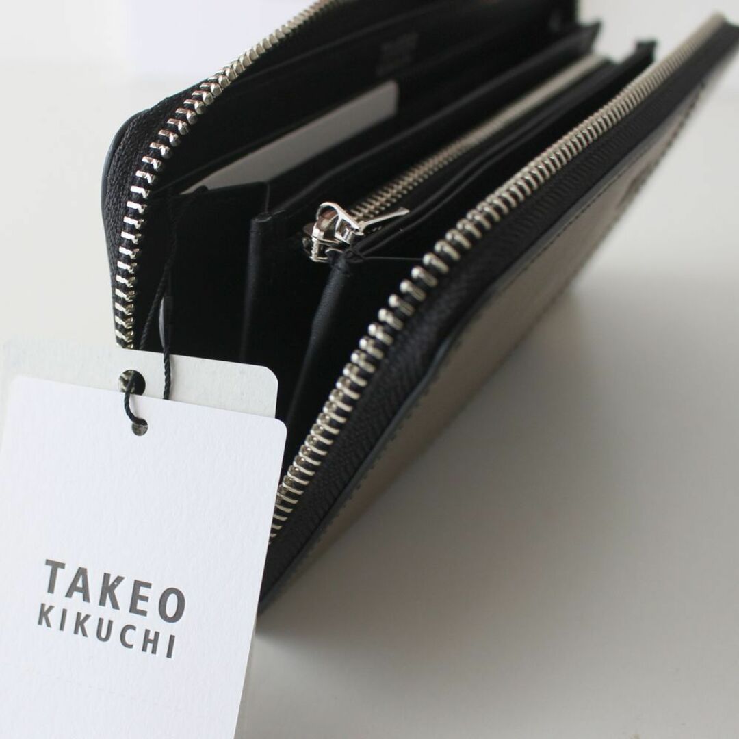 新品タケオキクチTAKEO KIKUCHIレザー牛革ブロッキング切替長財布 ...