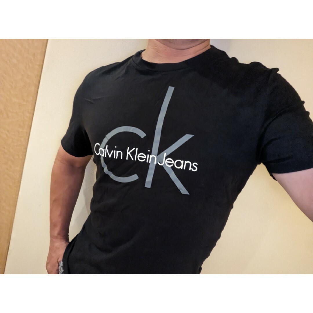 Calvin Klein(カルバンクライン)のCALVIN KLEINカルバンクラインジーンズデカロゴＴシャツ メンズのトップス(Tシャツ/カットソー(半袖/袖なし))の商品写真
