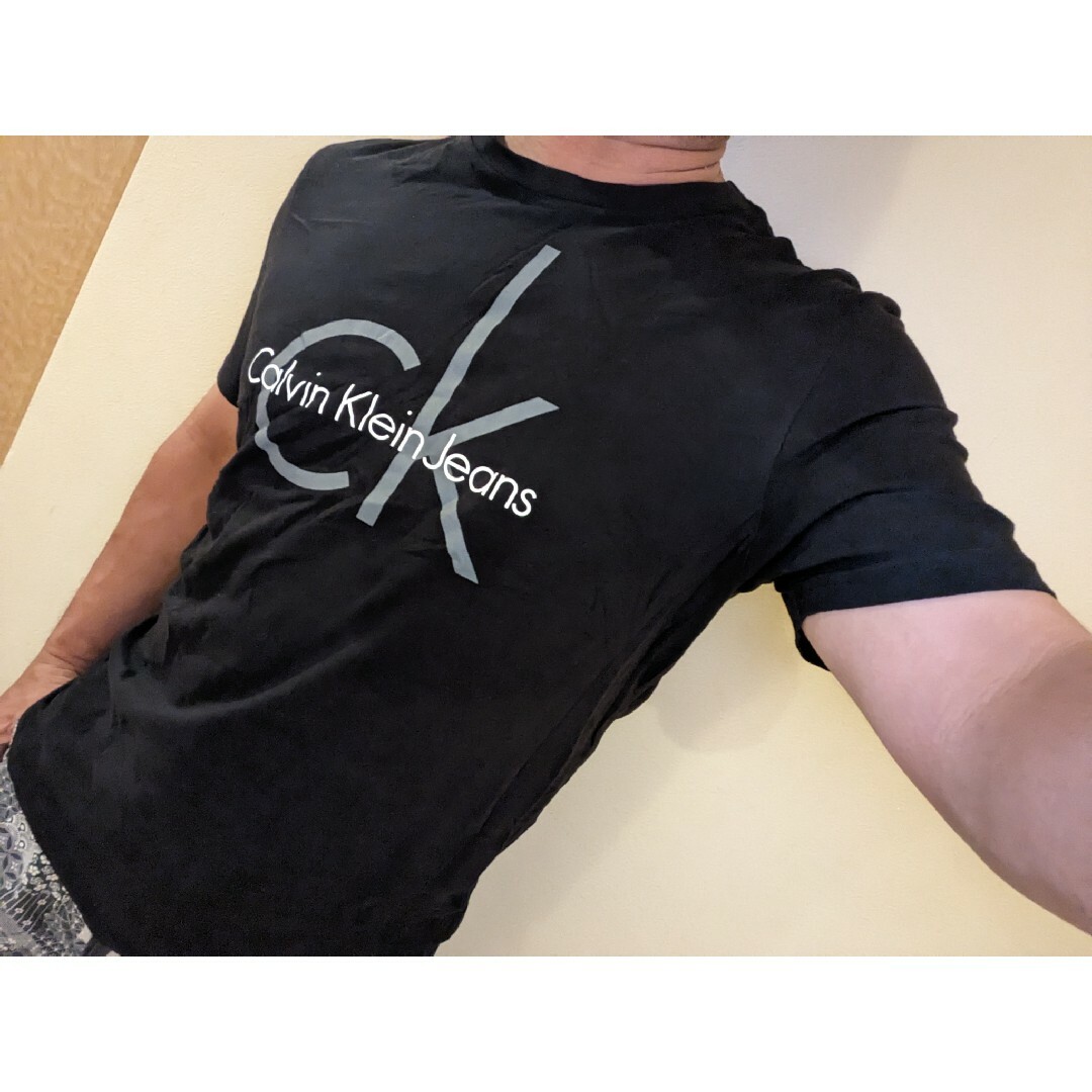 Calvin Klein(カルバンクライン)のCALVIN KLEINカルバンクラインジーンズデカロゴＴシャツ メンズのトップス(Tシャツ/カットソー(半袖/袖なし))の商品写真