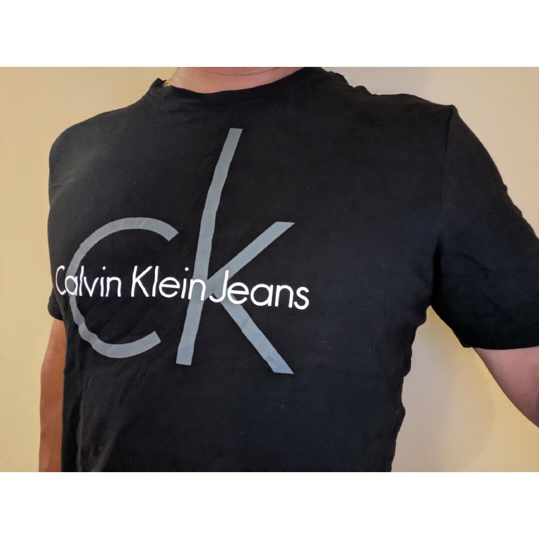 Calvin Klein(カルバンクライン)のCALVIN KLEINカルバンクラインジーンズデカロゴＴシャツ メンズのトップス(Tシャツ/カットソー(半袖/袖なし))の商品写真