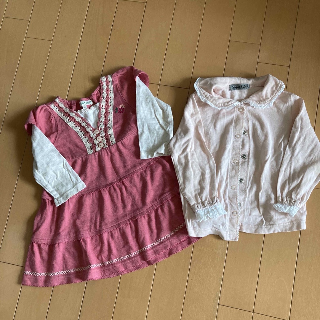 3can4on(サンカンシオン)の90センチ　2枚セット キッズ/ベビー/マタニティのキッズ服女の子用(90cm~)(ワンピース)の商品写真