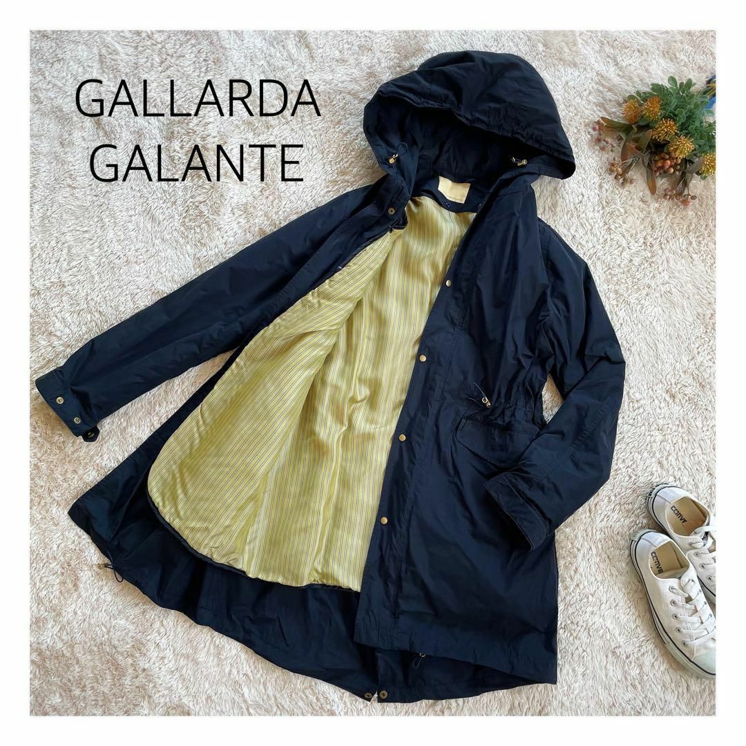 GALLARDAGALANTE NAVY   フード　モッズコート