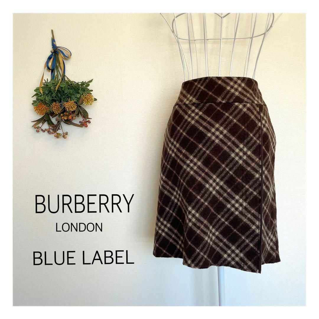 BURBERRY BLUE LABEL - バーバリー ブルーレーベル ノバチェックウール ...