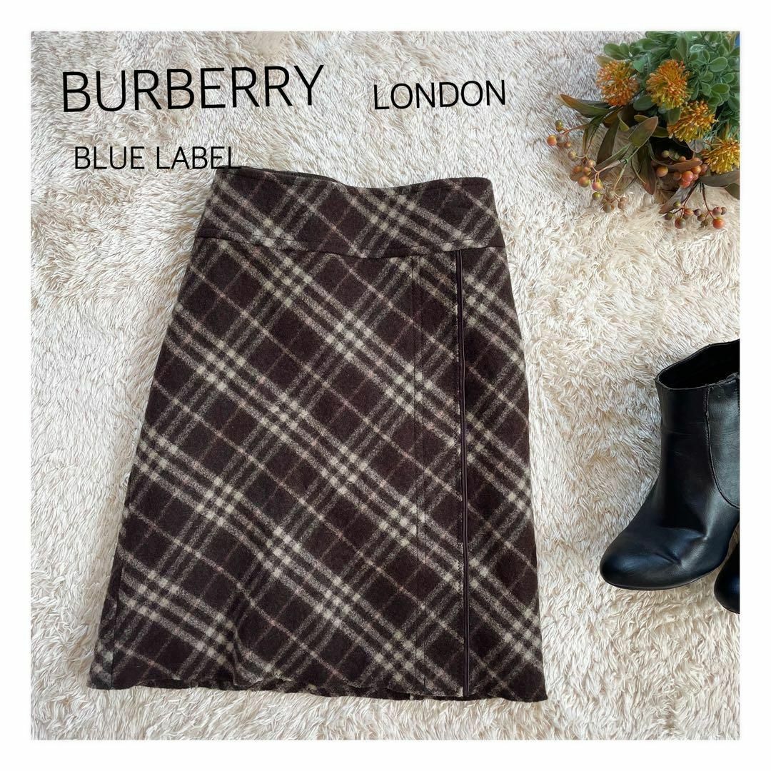 BURBERRY BLUE LABEL - バーバリー ブルーレーベル ノバチェックウール