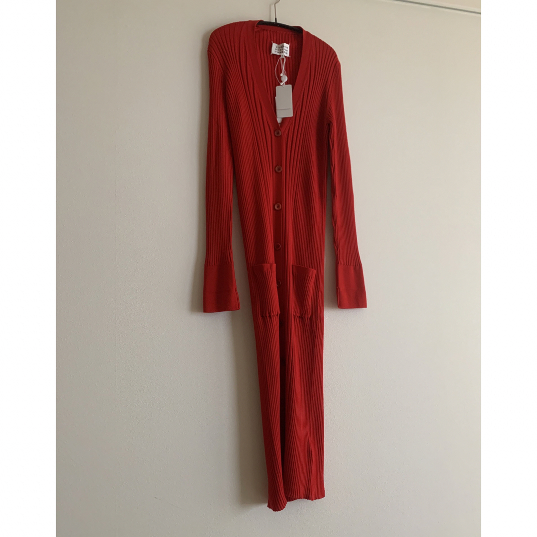 Maison Margiela リブニットロングカーディガン ワンピース