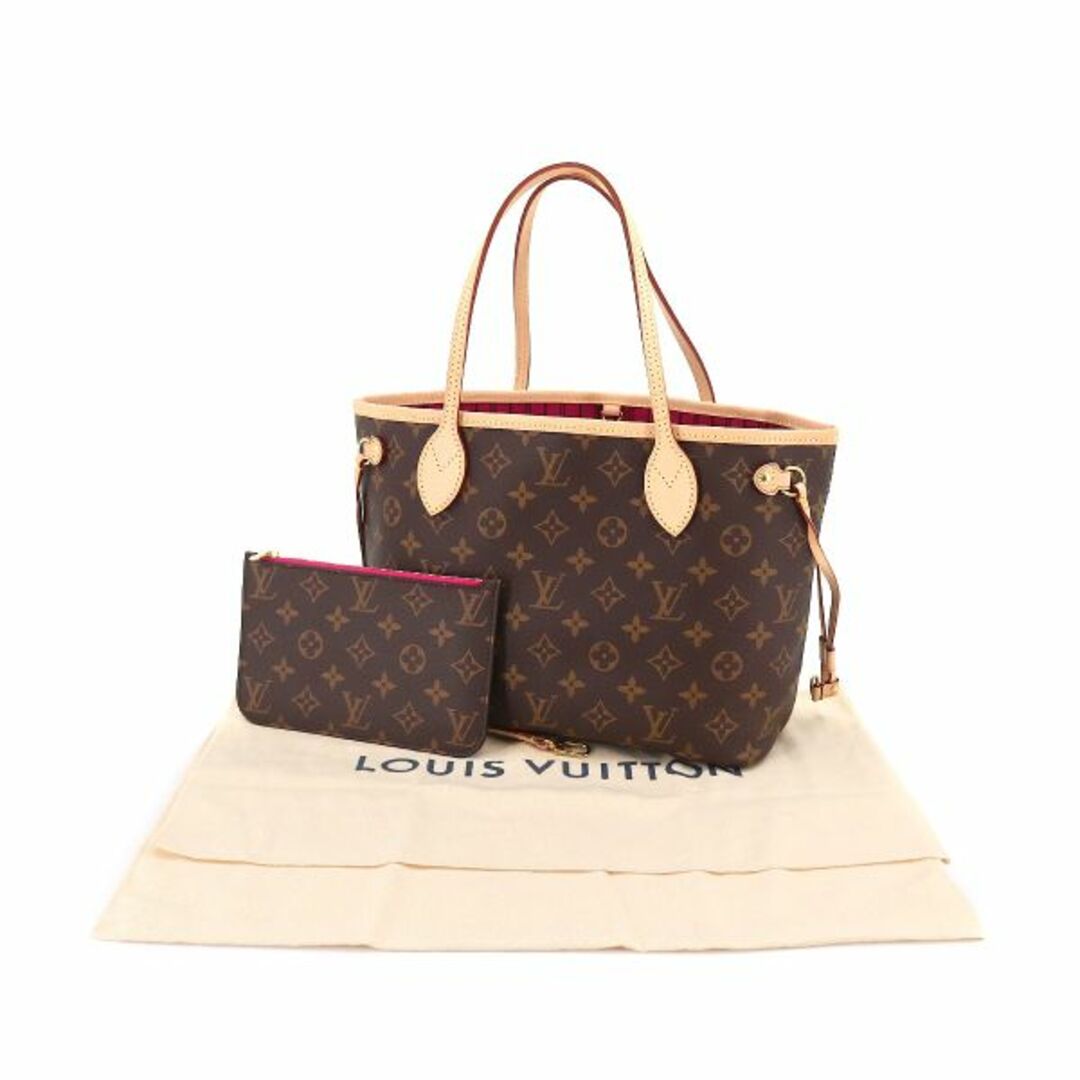 未使用 展示品 ルイ ヴィトン LOUIS VUITTON モノグラム ネヴァーフル PM トート バッグ ブラウン ピヴォワンヌ M41245 RFID VLP 90204502