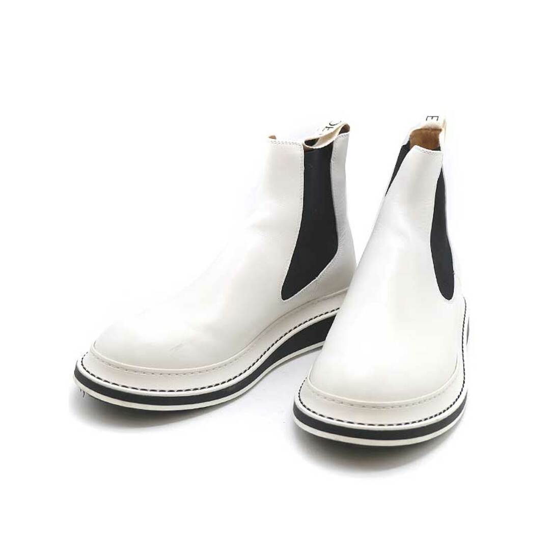 LOEWE ロエベ CHELSEA BOOT サイドゴアチェルシーブーツ ホワイト 42