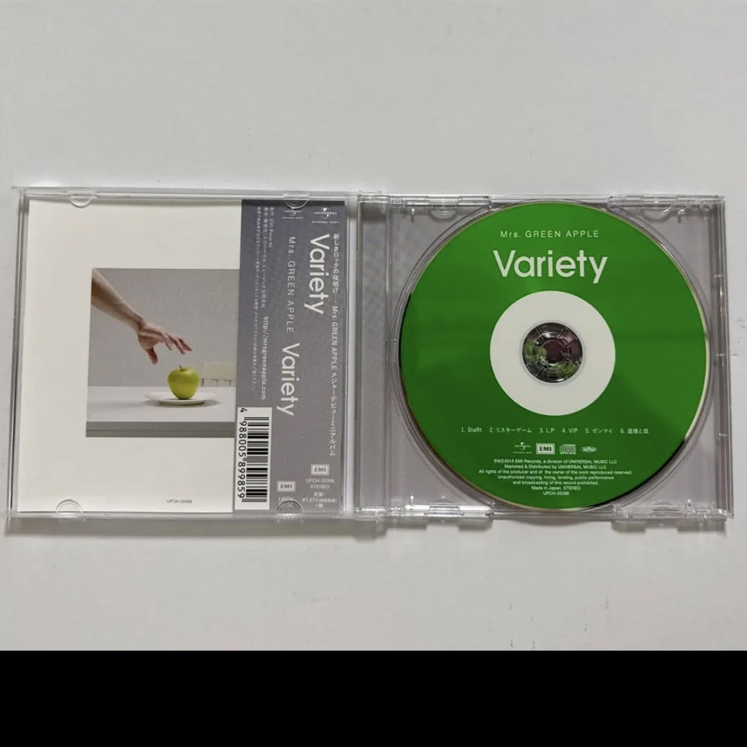 Variety/Mrs.GREEN APPLE/CD エンタメ/ホビーのCD(ポップス/ロック(邦楽))の商品写真