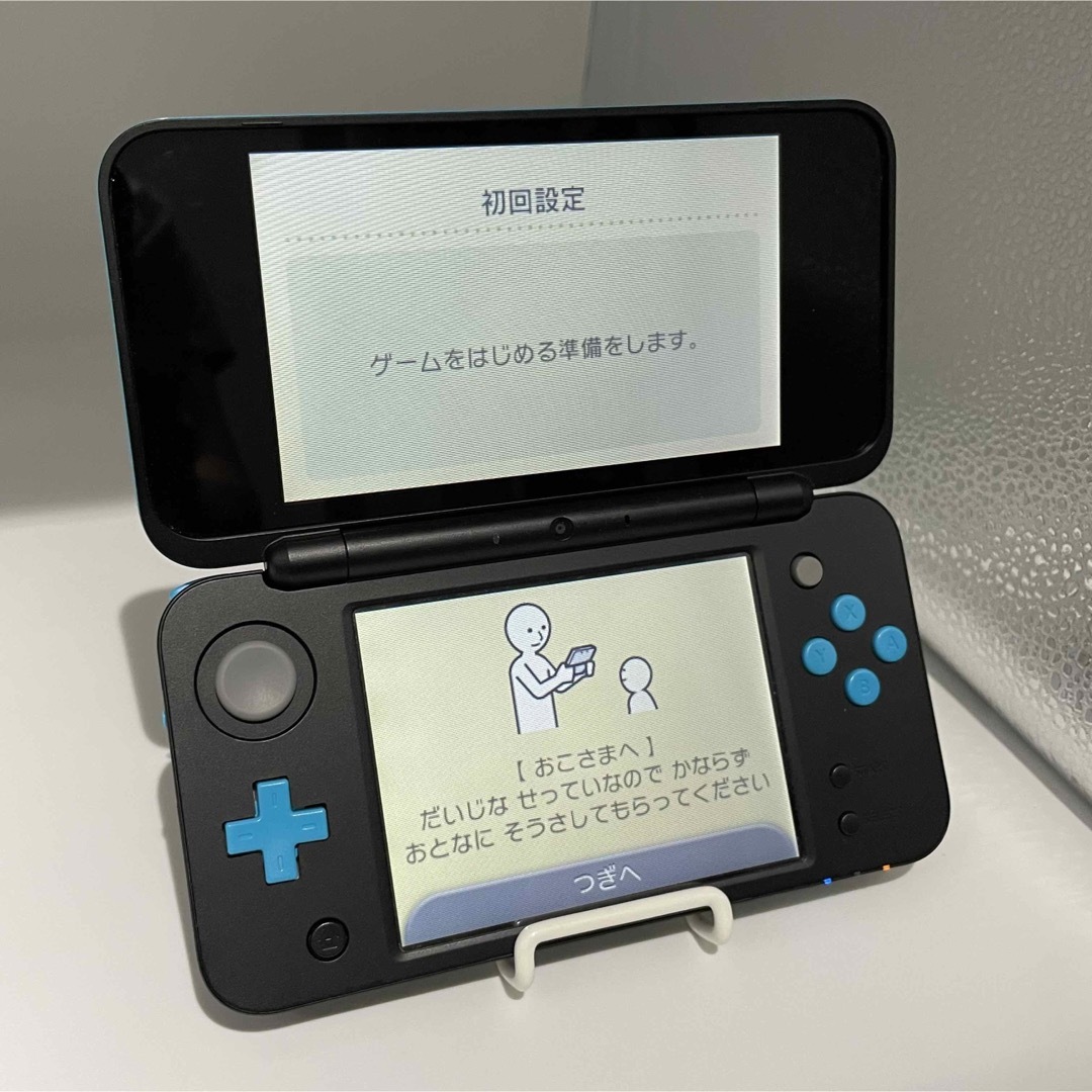 【液晶美品】Newニンテンドー2DS LL ブラック×ターコイズ 本体 動作品