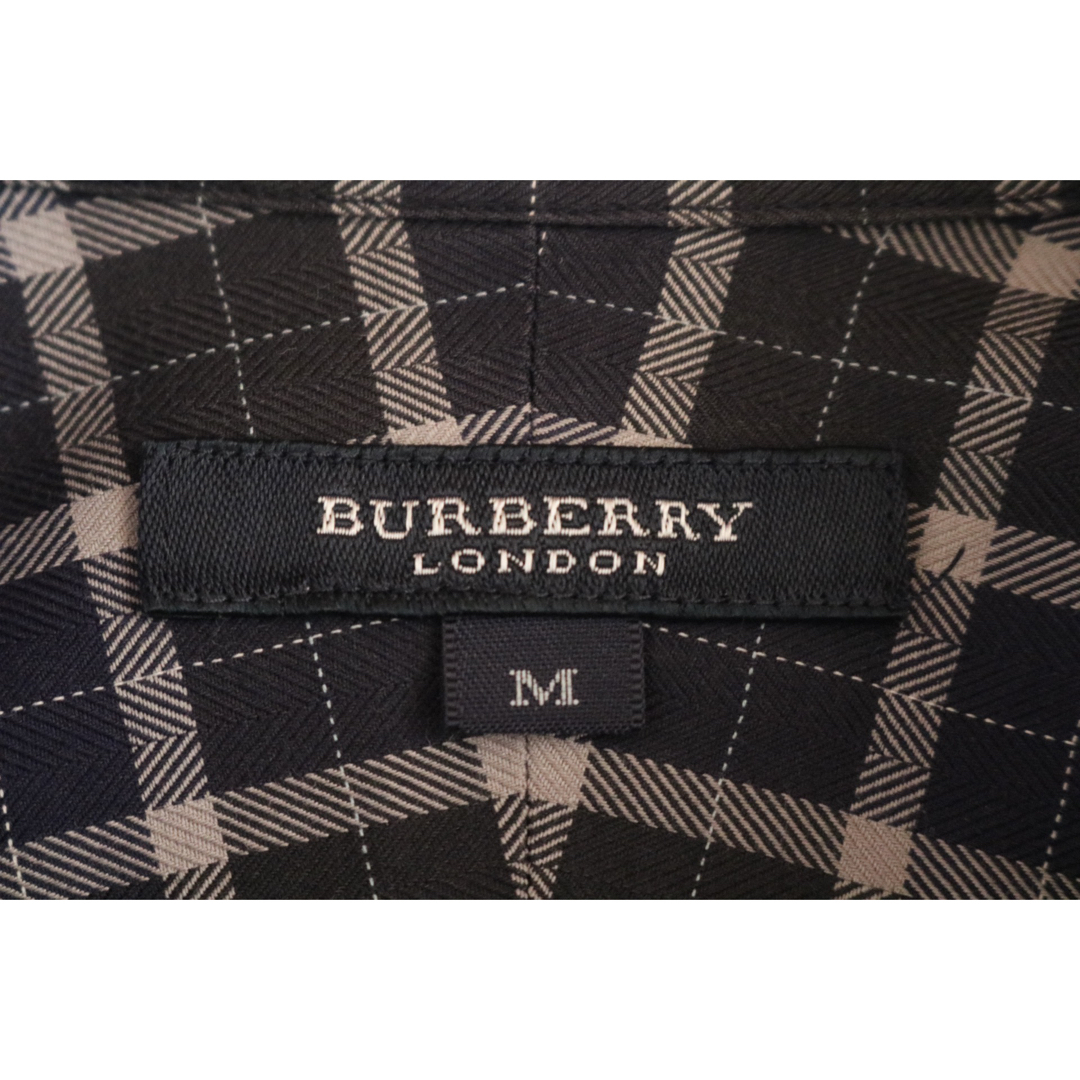 BURBERRY(バーバリー)の【BURBERRY】長袖シャツ　チェック　騎士ロゴ　L-LL相当　青系★ メンズのトップス(シャツ)の商品写真