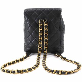 シャネル CHANEL マトラッセ チェーン バックパック リュックサック レザー ブラウン ヴィンテージ ゴールド 金具 duma VLP 90193892