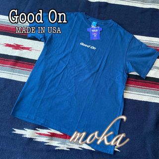 グッドオン(Good On)の未使用 Good On ロゴエンブレムショートスリーブ 刺繍Tシャツ USA製(Tシャツ/カットソー(半袖/袖なし))