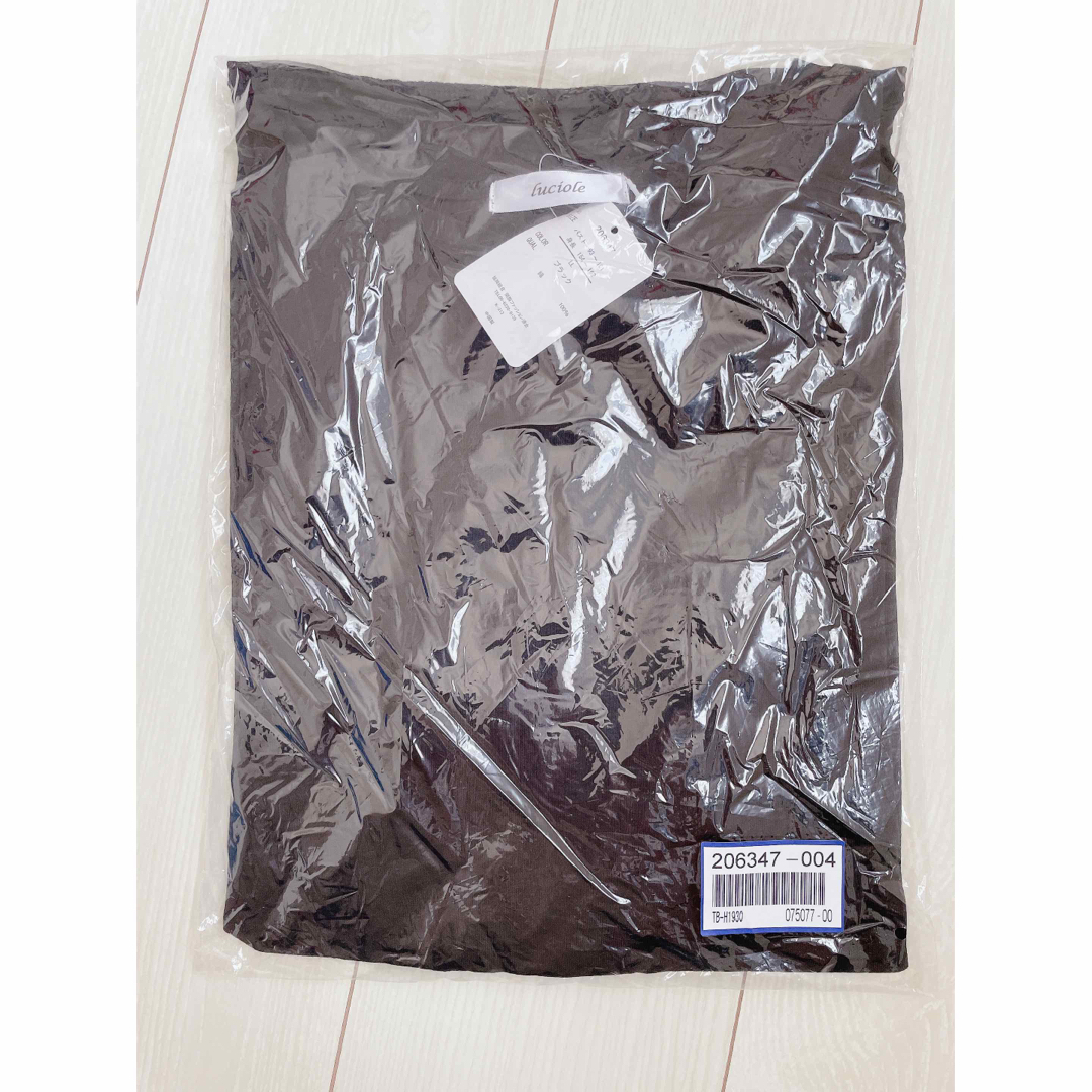 RyuRyu(リュリュ)のラウンドヘム　ビッグＴシャツ　ブラック レディースのトップス(Tシャツ(半袖/袖なし))の商品写真