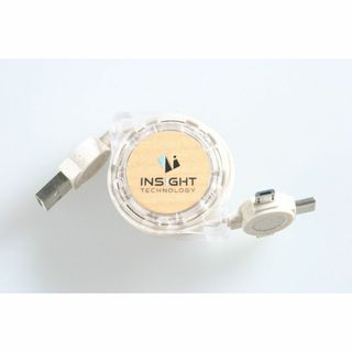 非売品 insight ノベルティ ロゴ入り usb 巻き取り式 充電ケーブル(その他)