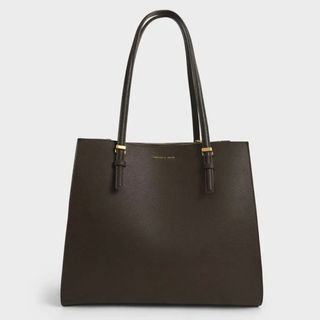 チャールズアンドキース(Charles and Keith)のチャールズアンドキース　クラシックダブルハンドル トートバッグ(トートバッグ)