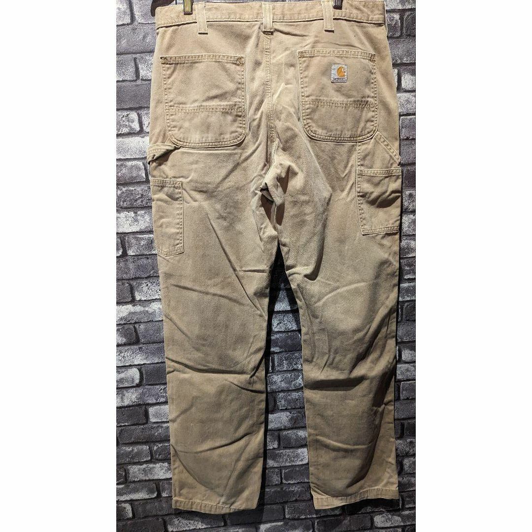 carhartt(カーハート)の90s古着　 Carharttカーハート　ベージュ　ダック　チノパン　W34 メンズのパンツ(ペインターパンツ)の商品写真