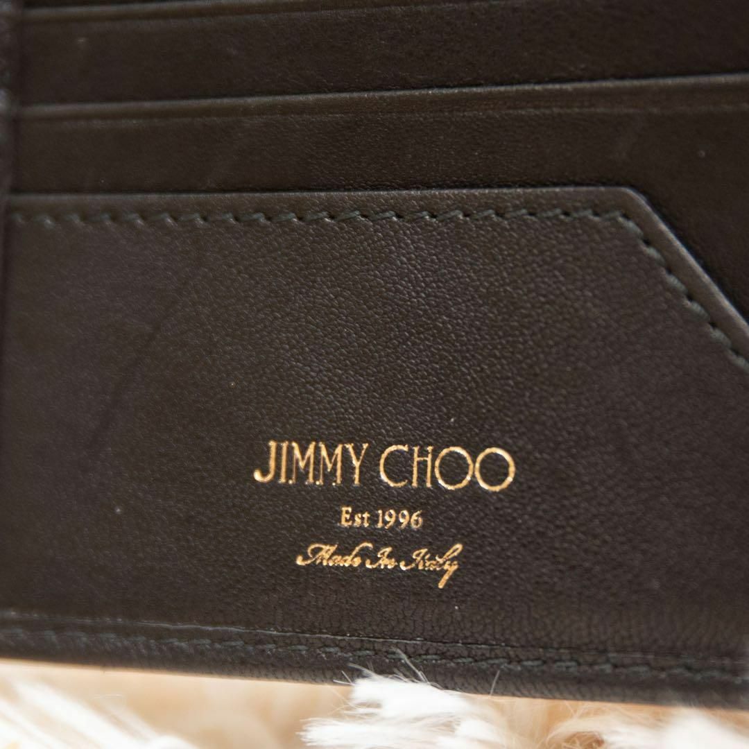 JIMMY CHOO(ジミーチュウ)のジミーチュウ レザー スタースタッズ 二つ折り　折り財布 レディースのファッション小物(財布)の商品写真