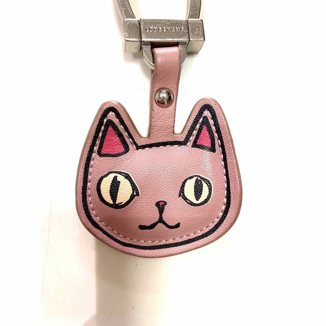 Longchamp ロンシャン　ミャオ　ねこ　ピンク　チャーム　キーリング　希少