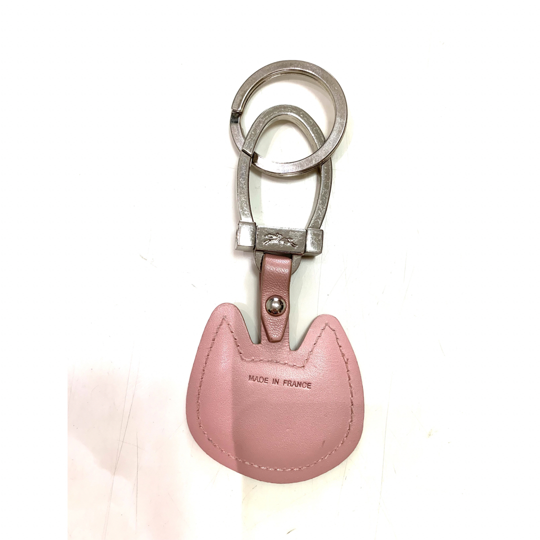 Longchamp ロンシャン　ミャオ　ねこ　ピンク　チャーム　キーリング　希少