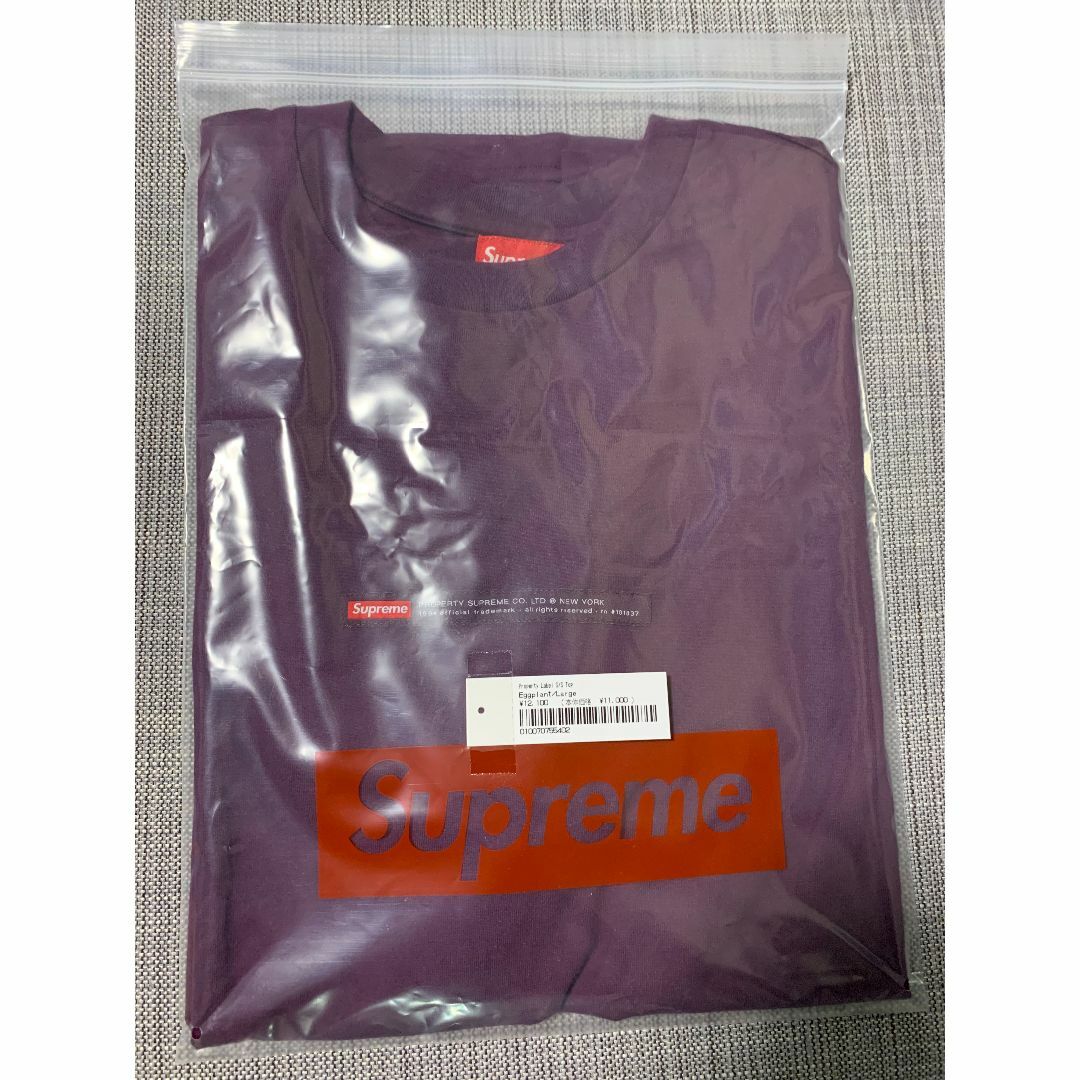 Lサイズ Supreme Property Label S/S Top パープル 6