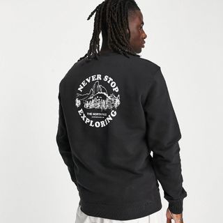 ザノースフェイス(THE NORTH FACE)の【Mサイズ】新品 ノースフェイス サークル  バックプリントスウェット ブラック(スウェット)