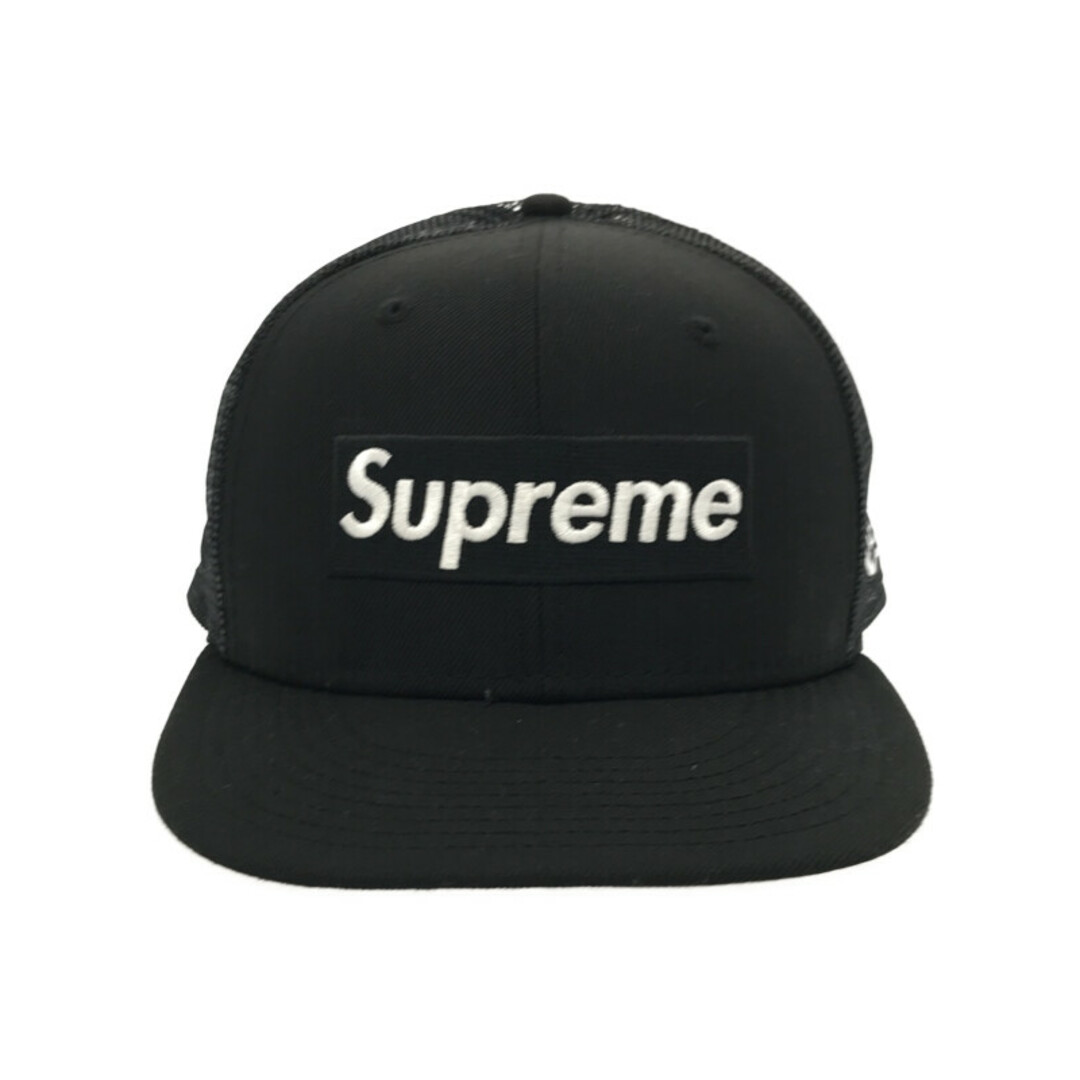 SUPREME シュプリーム 22SS×New Era Box Logo Mesh Back×ニューエラボックスロゴ メッシュキャップ ブラック