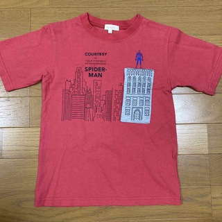 ハッシュアッシュ(HusHush)のスパイダーマン　Tシャツ　120-130(Tシャツ/カットソー)