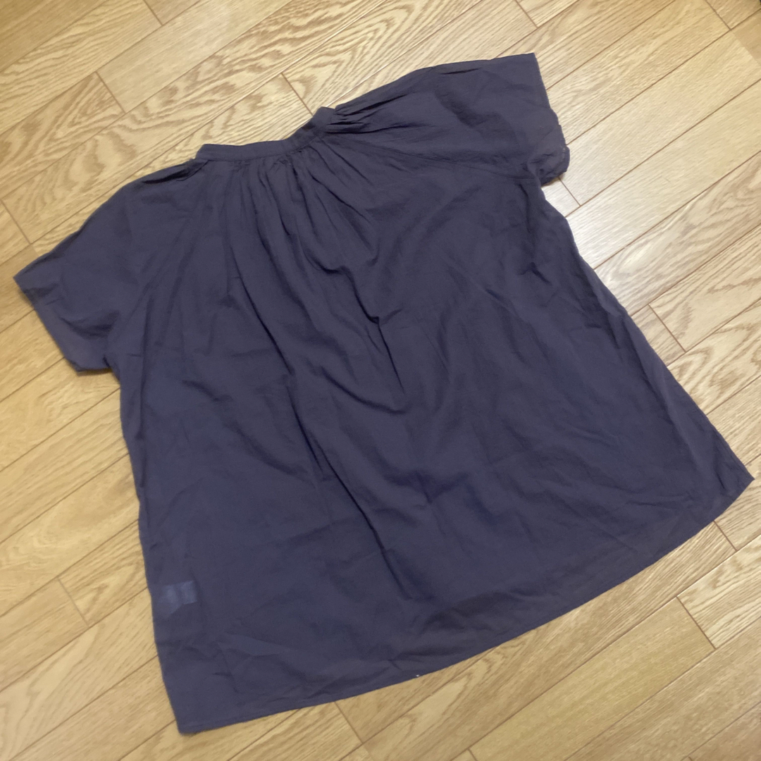 コットンブラウス　XL レディースのトップス(シャツ/ブラウス(半袖/袖なし))の商品写真