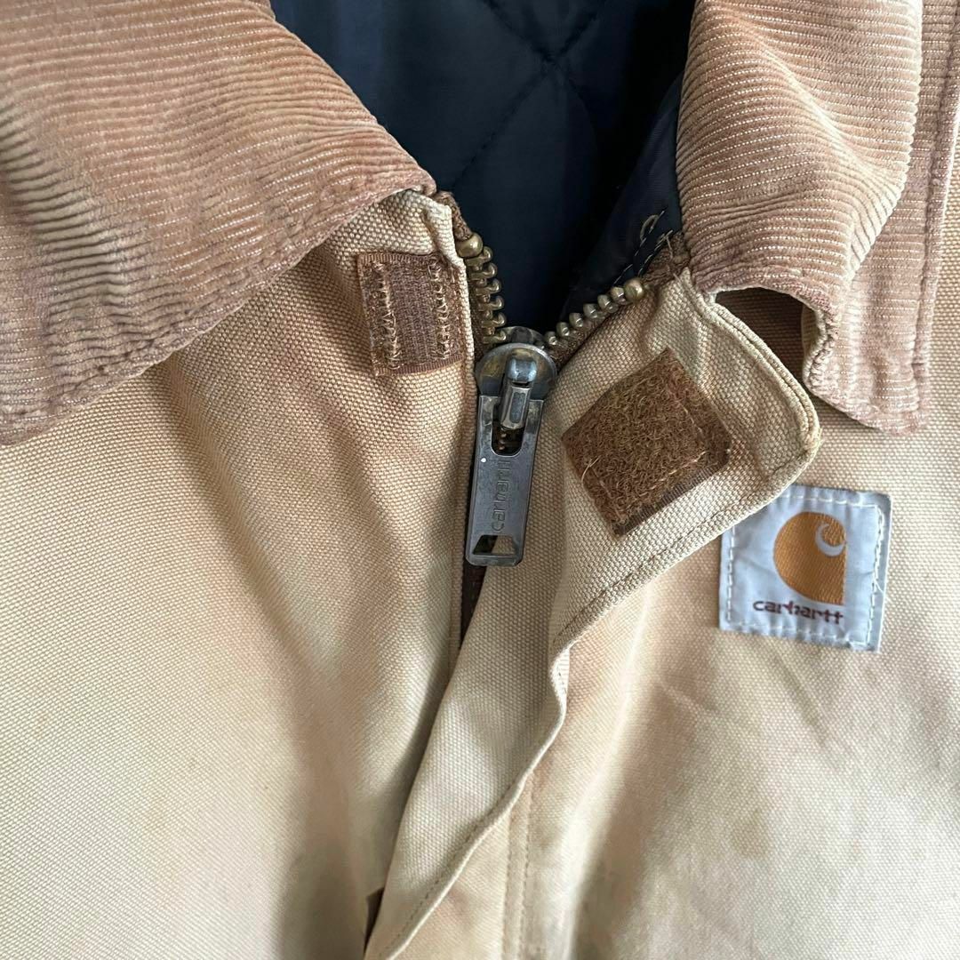 カーハート トラディショナルジャケット ダック地 刺繍 キルティング ブラウン