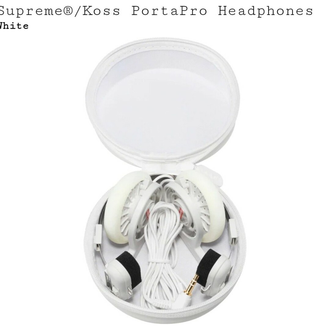 シュプリーム　Koss PortaPro Headphones カラー　ホワイト