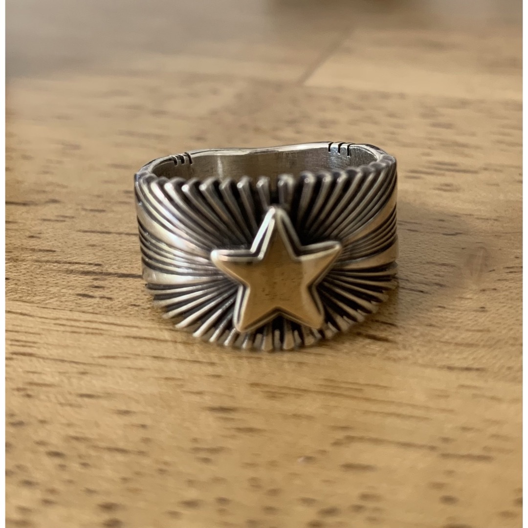 PAT BEDONIE パットべドニー 14K 1/2 STAR SUNBURST RING-