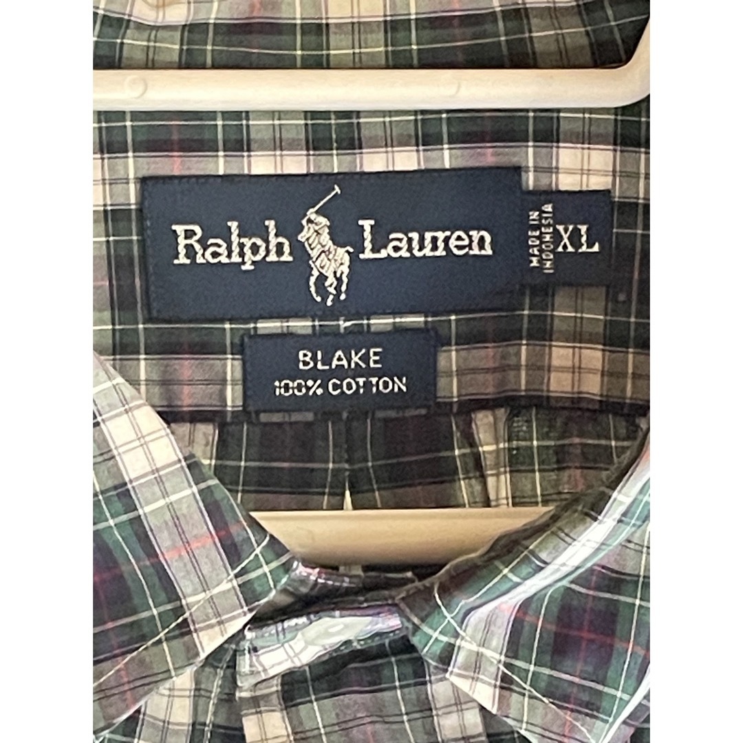 Ralph Lauren(ラルフローレン)のラルフローレン　長袖　ミドリ他チェックXL メンズのトップス(シャツ)の商品写真