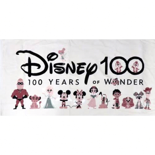 ディズニー(Disney)の新品　読売新聞 ディズニー創立100周年記念バスタオル(キャラクターグッズ)